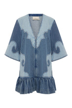 Load image into Gallery viewer, Jesse Denim Applique Mini Dress | Alemais