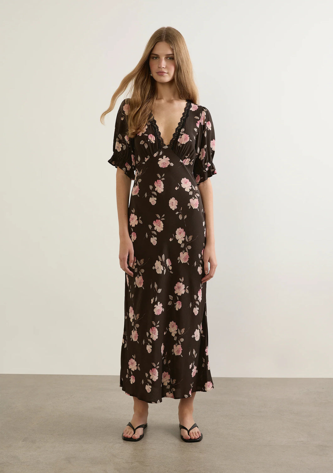 Myles Midi Dress Black / Auguste