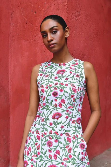 Grace Sleeveless in Cherry Jaal / Lupur