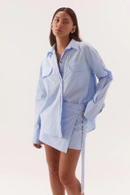 Load image into Gallery viewer, Blume Combo Shirt Dress Blue / Sovere