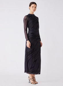 Marble Midi Dress Marble / Esmaee