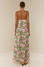 Load image into Gallery viewer, Alessia Dress Pink Jardin / Palm Noosa