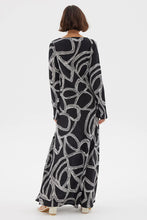Load image into Gallery viewer, Sgraffito Bias Maxi Dress - Black / Sovere