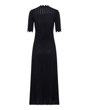 Load image into Gallery viewer, Pointelle Wool Dress Black / Iris &amp; Wool