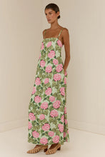 Load image into Gallery viewer, Alessia Dress Pink Jardin / Palm Noosa