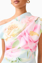 Load image into Gallery viewer, Harper Asymmetrical Gown in Baby Blue Floral | Elliatt
