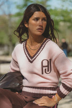 Load image into Gallery viewer, AJ V Neck Knit Sweater Dusty Rose / Araminta James
