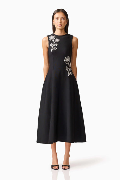 Soleil A-Line Midi Dress | Elliatt