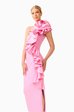 Load image into Gallery viewer, Valessa One Shoulder Midi in Pink / Elliatt