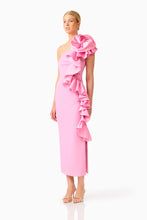 Load image into Gallery viewer, Valessa One Shoulder Midi in Pink / Elliatt