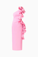 Load image into Gallery viewer, Valessa One Shoulder Midi in Pink / Elliatt