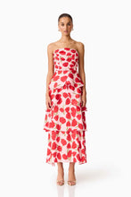 Load image into Gallery viewer, Melia Tiered Gown in Pink &amp; Red | Elliatt