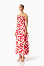 Load image into Gallery viewer, Melia Tiered Gown in Pink &amp; Red | Elliatt
