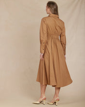 Load image into Gallery viewer, Mattea Cotton Poplin Shirt Dress Sienna | Amelius