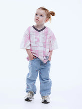 Load image into Gallery viewer, Kids Lunar Jersey, Pink Check | Ena Pelly