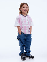 Load image into Gallery viewer, Kids Lunar Jersey, Pink Check | Ena Pelly