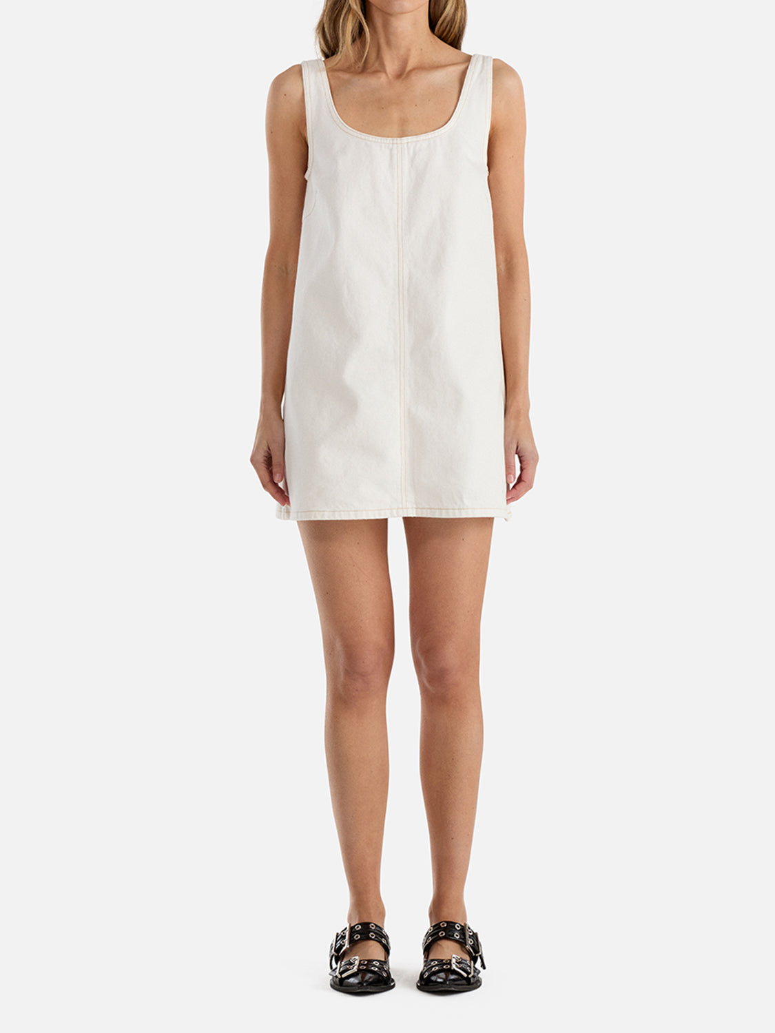 AMELIE DENIM MINI DRESS