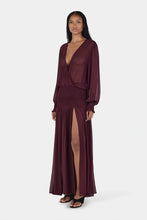Load image into Gallery viewer, Elliana Maxi Dress Pinot | Hansen &amp; Gretel