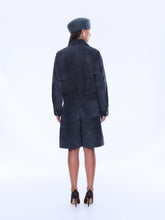 Load image into Gallery viewer, Emma Utility Suede Jacket - Vintage Black | Ena Pelly