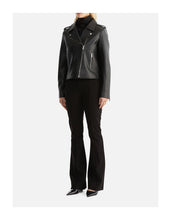 Load image into Gallery viewer, Essential Leather Biker Jacket 2.0 Black | Ena Pelly