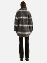 Load image into Gallery viewer, Ena Pelly Charcoal Check Wool Shacket