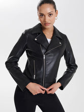 Load image into Gallery viewer, Essential Biker Jacket, Blk/Silver | Ena Pelly