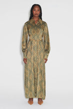 Load image into Gallery viewer, Frankie Silk Shirt Dress Sage | Hansen &amp; Gretal