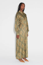 Load image into Gallery viewer, Frankie Silk Shirt Dress Sage | Hansen &amp; Gretal