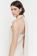Load image into Gallery viewer, Cross Over Halter Dress, Sand | Friend of Audrey