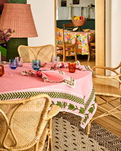Load image into Gallery viewer, Flower Chain Embroidered Rectangular Tablecloth | Kip &amp; Co