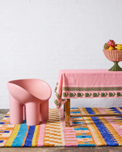 Load image into Gallery viewer, Flower Chain Embroidered Rectangular Tablecloth | Kip &amp; Co