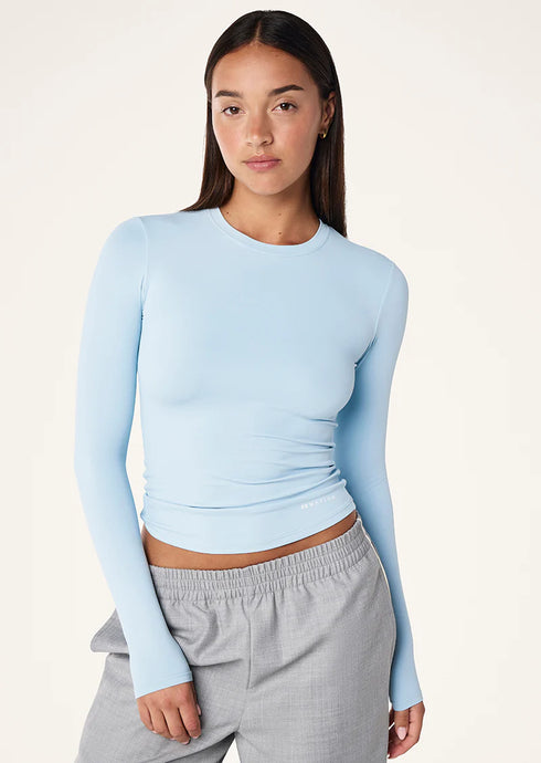 Foundation Long Sleeve Top, Ice Blue | PE Nation