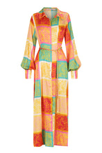 Load image into Gallery viewer, Frankie Shirt Dress - Paisley Tile / Hansen &amp; Gretel
