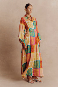 Frankie Shirt Dress - Paisley Tile / Hansen & Gretel