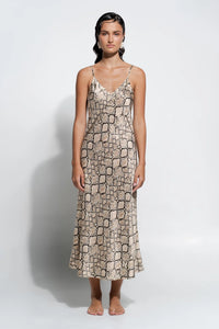 Python Print Silk Slip | Ginia