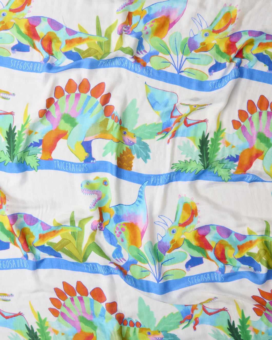Dino Safari Bamboo Swaddle One Size - Kip & Co