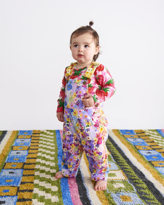 Posie Lane Organic Cotton Quilted Fleece Overalls - Kip & Co