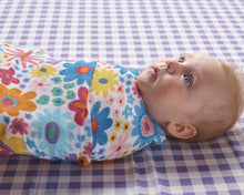 Load image into Gallery viewer, Rainbow Flowers Bamboo Swaddle One Size - Kip &amp; Co