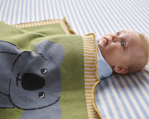 Home Among The Gum Trees Cotton Knitted Blanket One Size - Kip & Co