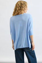 Load image into Gallery viewer, Hattie Wide V-Neck Tee, Dutch Blue | Mia Fratino