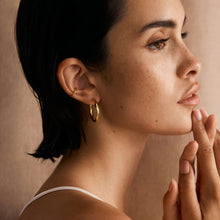 Load image into Gallery viewer, Classic Hoops Medium Gold | Saint Valentine