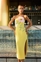 Load image into Gallery viewer, Hope Strapless Midi Dress, Yellow | Elliatt