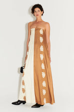 Load image into Gallery viewer, Ikaria Trapeze Dress, Stencil Leaf | Hansen &amp; Gretel