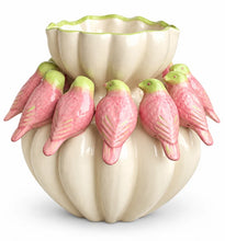 Load image into Gallery viewer, Large Bird Vase Pink and Green / Noss and Co