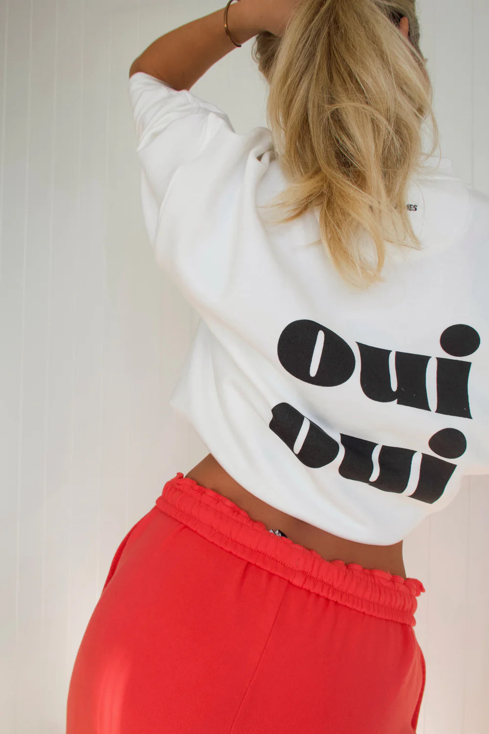 Oui Sweatshirt, Snow | Araminta James