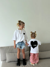 Load image into Gallery viewer, Kids Heart Tee Black | SSAINT