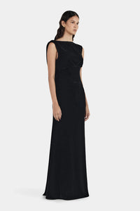 Isolde Velvet Dress, Black  | Hansen & Gretal