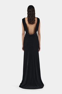 Isolde Velvet Dress, Black  | Hansen & Gretal