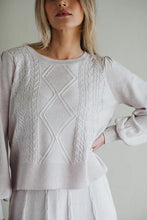 Load image into Gallery viewer, Glenora Crew Cable Top Palomino | Iris &amp; Wool