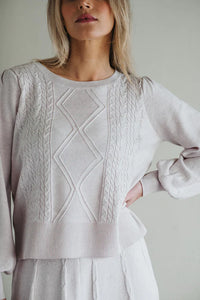 Glenora Crew Cable Top Palomino | Iris & Wool